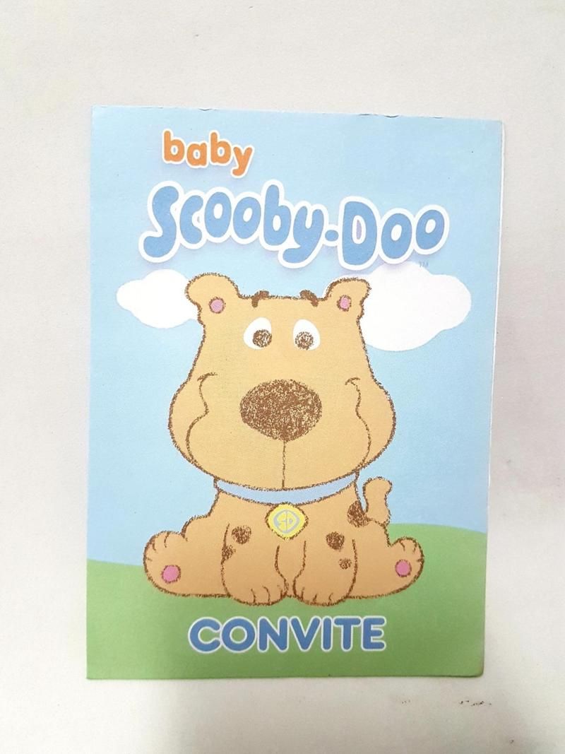 Convite Scooby-Doo Baby 10 Unidades
